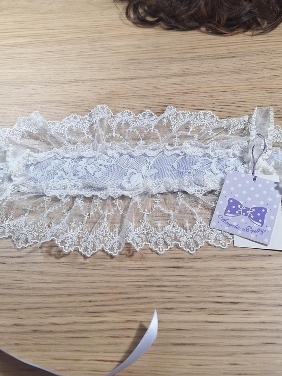 Angelic Pretty White Lace Ribbon Headpiece main image 4